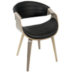 Chaise de salle à manger Kanteborg en similicuir et bois