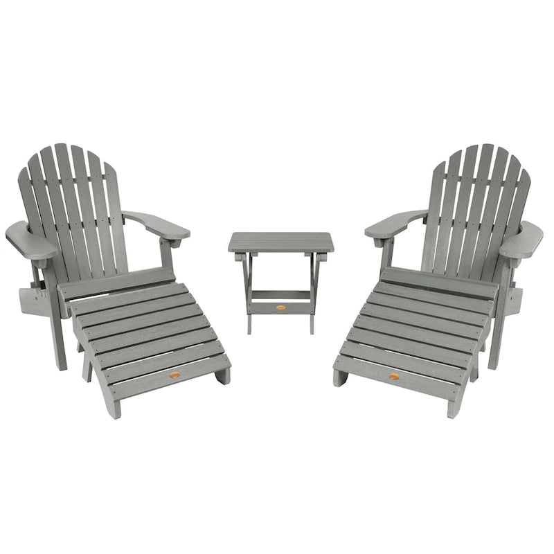 HIGHWOOD Ensemble de deux chaises Adirondack inclinables et pliantes