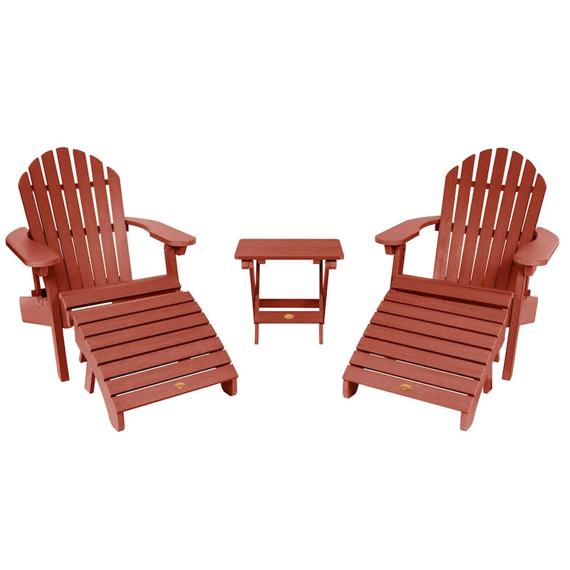 HIGHWOOD Ensemble de deux chaises Adirondack inclinables et pliantes