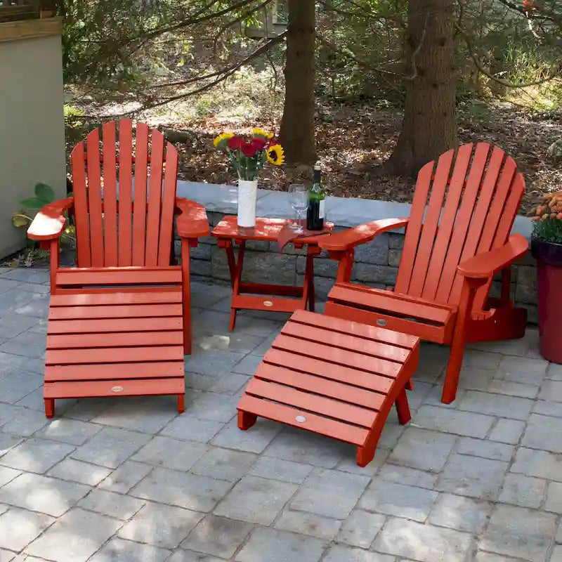 HIGHWOOD Ensemble de deux chaises Adirondack inclinables et pliantes