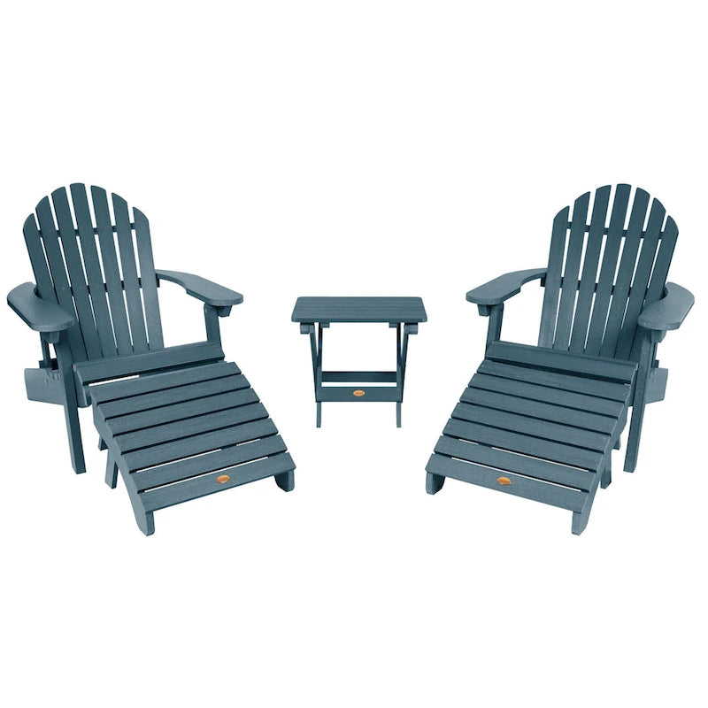 HIGHWOOD Ensemble de deux chaises Adirondack inclinables et pliantes