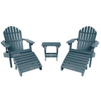 HIGHWOOD Ensemble de deux chaises Adirondack inclinables et pliantes
