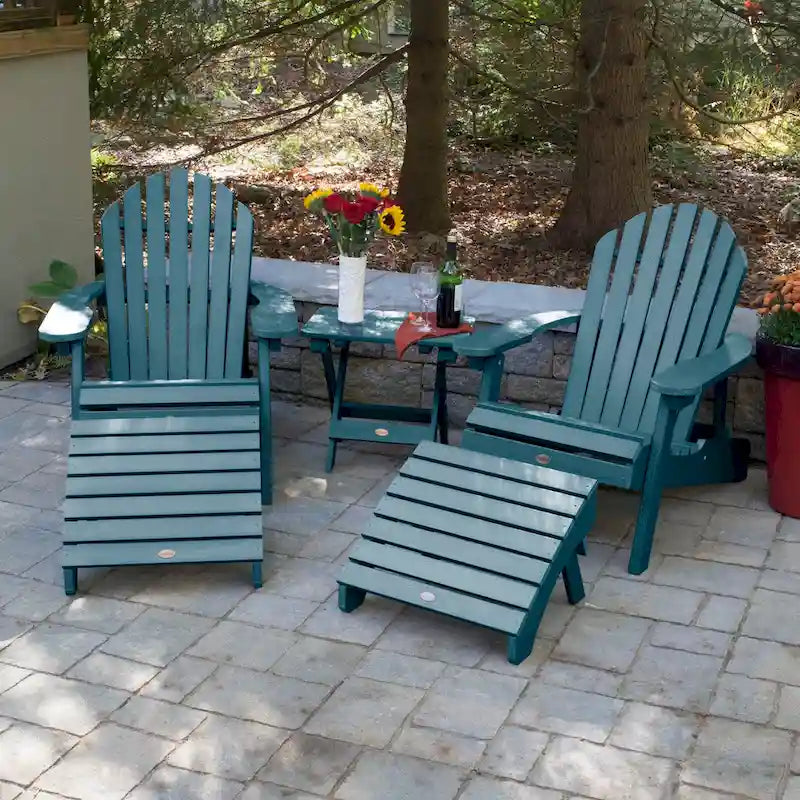 HIGHWOOD Ensemble de deux chaises Adirondack inclinables et pliantes