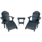 HIGHWOOD Ensemble de deux chaises Adirondack inclinables et pliantes