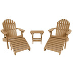 HIGHWOOD Ensemble de deux chaises Adirondack inclinables et pliantes
