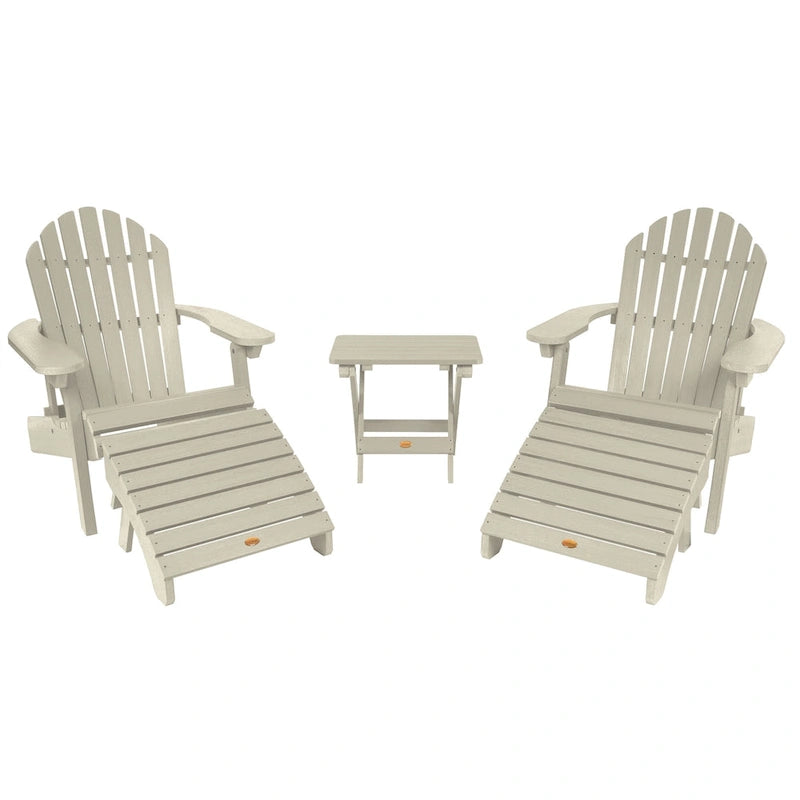 HIGHWOOD Ensemble de deux chaises Adirondack inclinables et pliantes