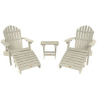 HIGHWOOD Ensemble de deux chaises Adirondack inclinables et pliantes