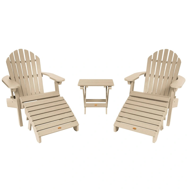 HIGHWOOD Ensemble de deux chaises Adirondack inclinables et pliantes
