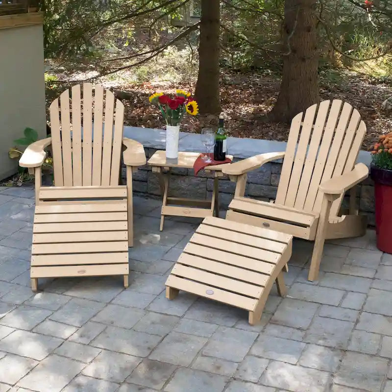 HIGHWOOD Ensemble de deux chaises Adirondack inclinables et pliantes