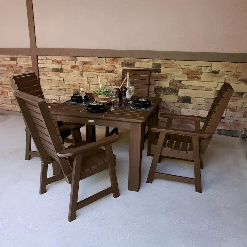 Ensemble de salle à manger d'extérieur 5 pièces Weatherly - Table de 42 x 42 po, hauteur standard