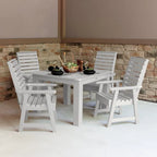 Ensemble de salle à manger d'extérieur 5 pièces Weatherly - Table de 42 x 42 po, hauteur standard