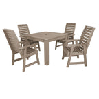 Ensemble de salle à manger d'extérieur 5 pièces Weatherly - Table de 42 x 42 po, hauteur standard