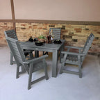 Ensemble de salle à manger d'extérieur 5 pièces Weatherly - Table de 42 x 42 po, hauteur standard