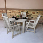 Ensemble de salle à manger d'extérieur 5 pièces Weatherly - Table de 42 x 42 po, hauteur standard