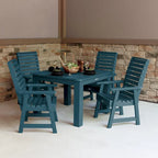 Ensemble de salle à manger d'extérieur 5 pièces Weatherly - Table de 42 x 42 po, hauteur standard