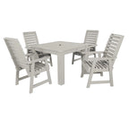 Ensemble de salle à manger d'extérieur 5 pièces Weatherly - Table de 42 x 42 po, hauteur standard