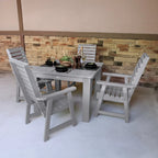 Ensemble de salle à manger d'extérieur 5 pièces Weatherly - Table de 42 x 42 po, hauteur standard