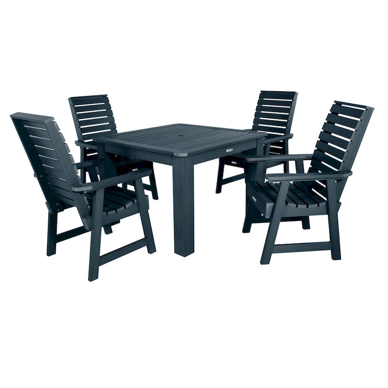 Ensemble de salle à manger d'extérieur 5 pièces Weatherly - Table de 42 x 42 po, hauteur standard