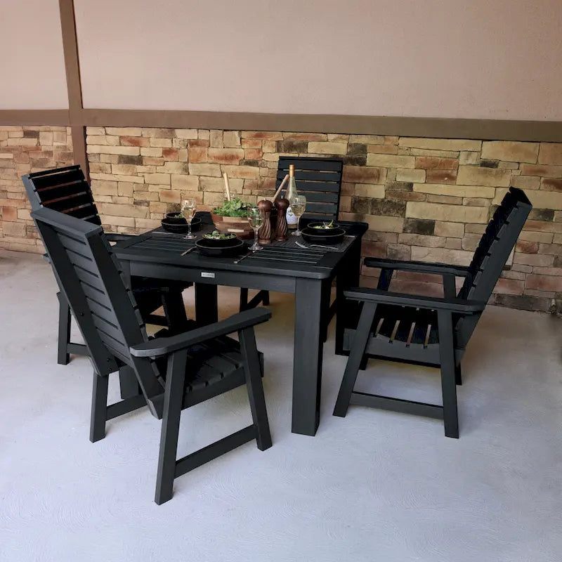 Ensemble de salle à manger d'extérieur 5 pièces Weatherly - Table de 42 x 42 po, hauteur standard