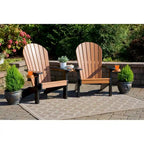 Ensemble de chaises Adirondack doubles en polyéthylène