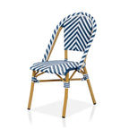 Chaises de patio en osier à chevrons Irene French (ensemble de 4) par Furniture of America - Lot de 4