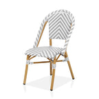 Chaises de patio en osier à chevrons Irene French (ensemble de 4) par Furniture of America - Lot de 4