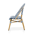 Chaises de patio en osier à chevrons Irene French (ensemble de 4) par Furniture of America - Lot de 4