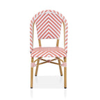Chaises de patio en osier à chevrons Irene French (ensemble de 4) par Furniture of America - Lot de 4