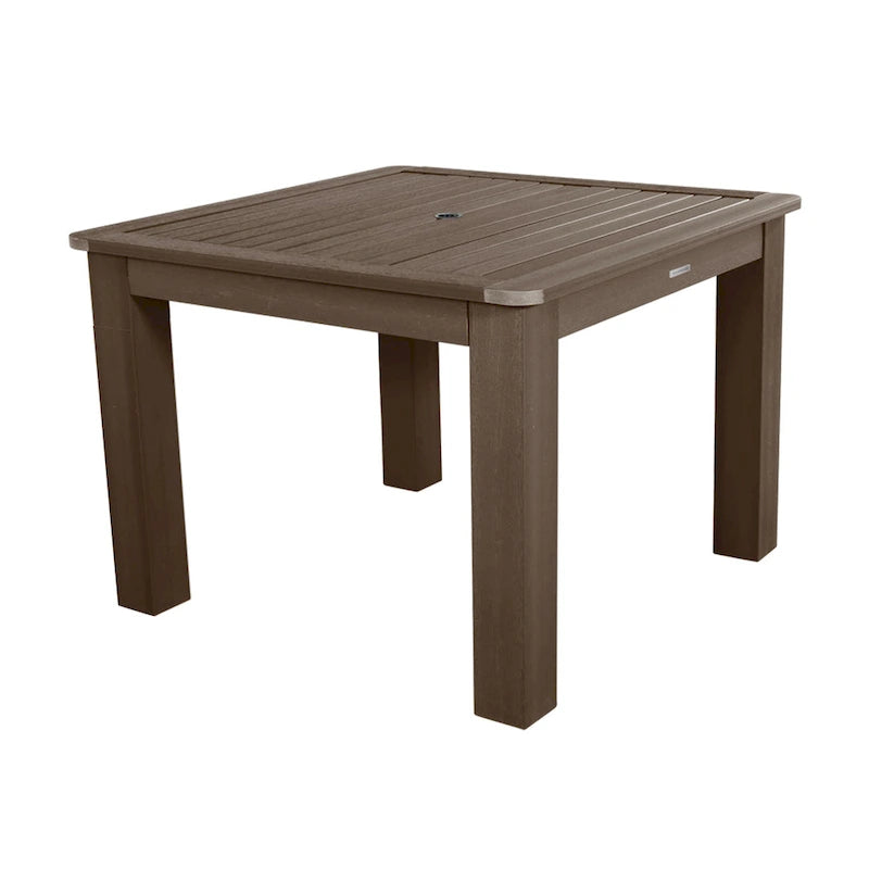 Table de salle à manger extérieure carrée HIGHWOOD 42x42
