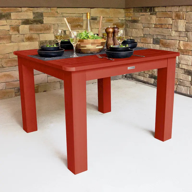 Table de salle à manger extérieure carrée HIGHWOOD 42x42