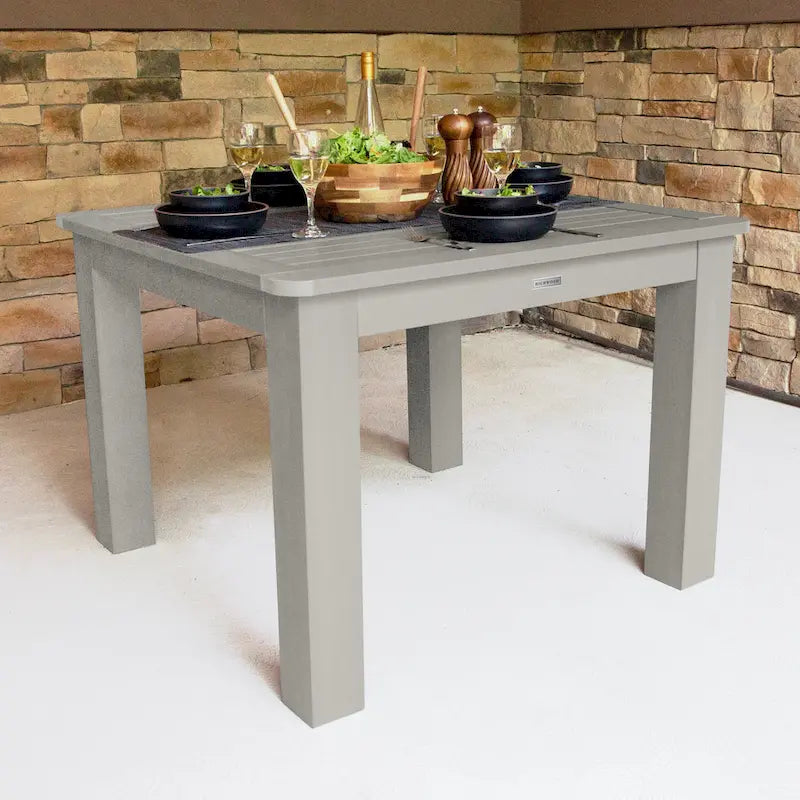 Table de salle à manger extérieure carrée HIGHWOOD 42x42