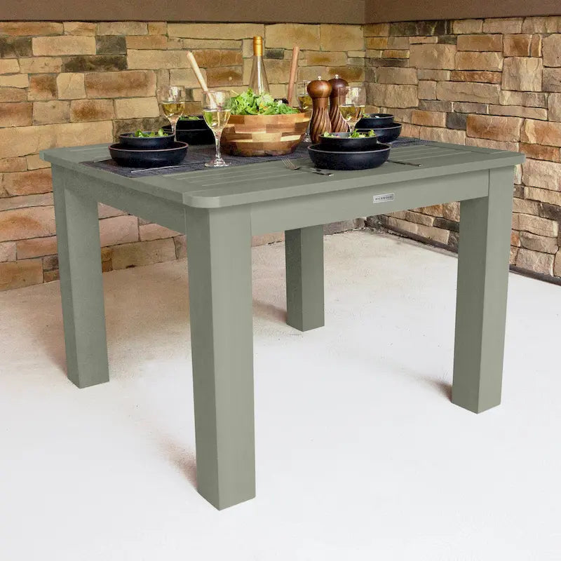 Table de salle à manger extérieure carrée HIGHWOOD 42x42