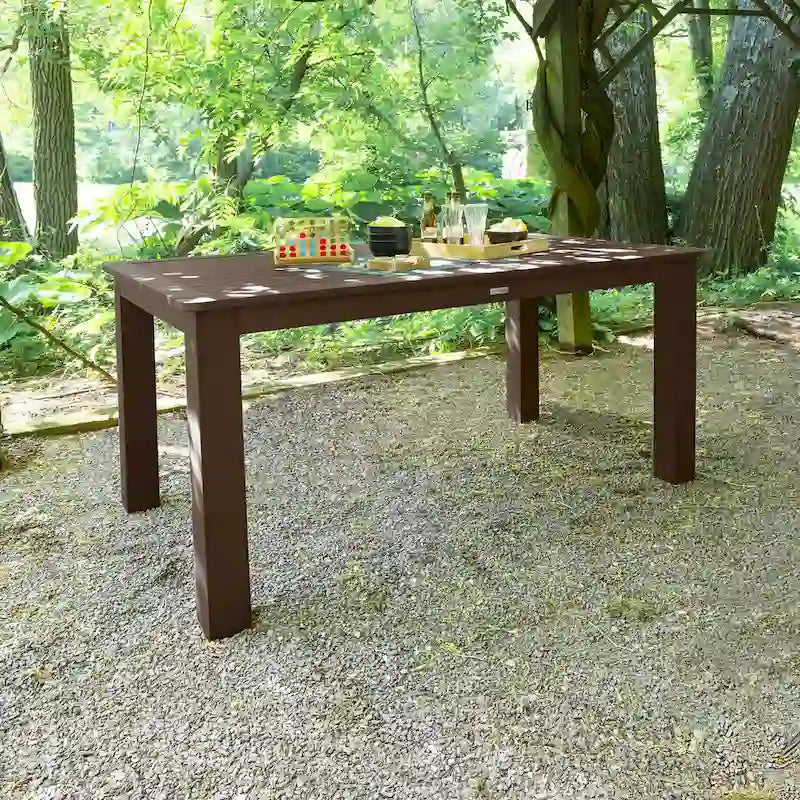 Table de salle à manger d'extérieur rectangulaire hauteur comptoir HIGHWOOD 42 x 72