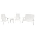 Ensemble de patio Adirondack Italica Modern 4 pièces