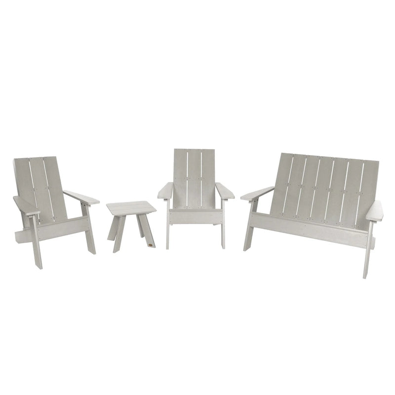 Ensemble de patio Adirondack Italica Modern 4 pièces