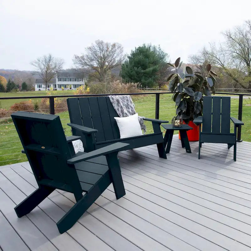 Ensemble de patio Adirondack Italica Modern 4 pièces