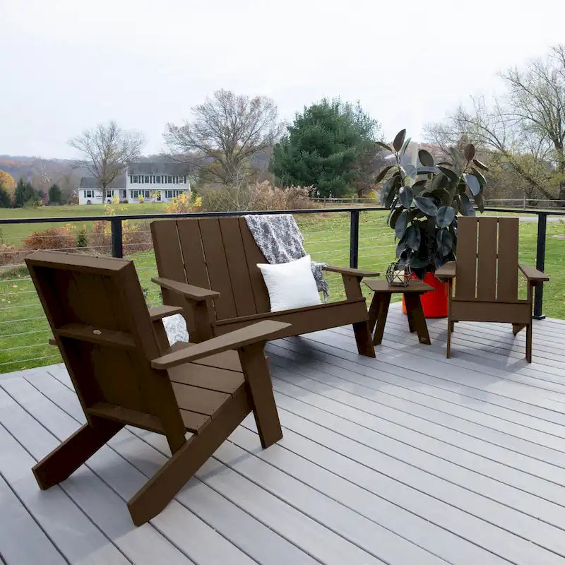 Ensemble de patio Adirondack Italica Modern 4 pièces