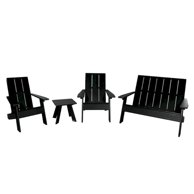 Ensemble de patio Adirondack Italica Modern 4 pièces
