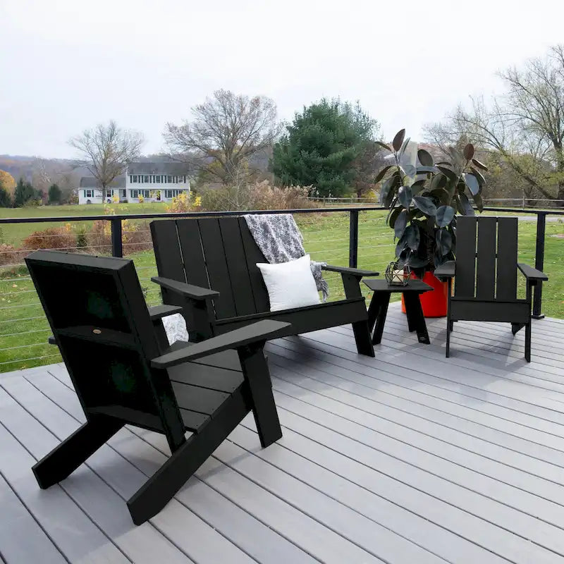 Ensemble de patio Adirondack Italica Modern 4 pièces