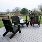 Ensemble de patio Adirondack Italica Modern 4 pièces