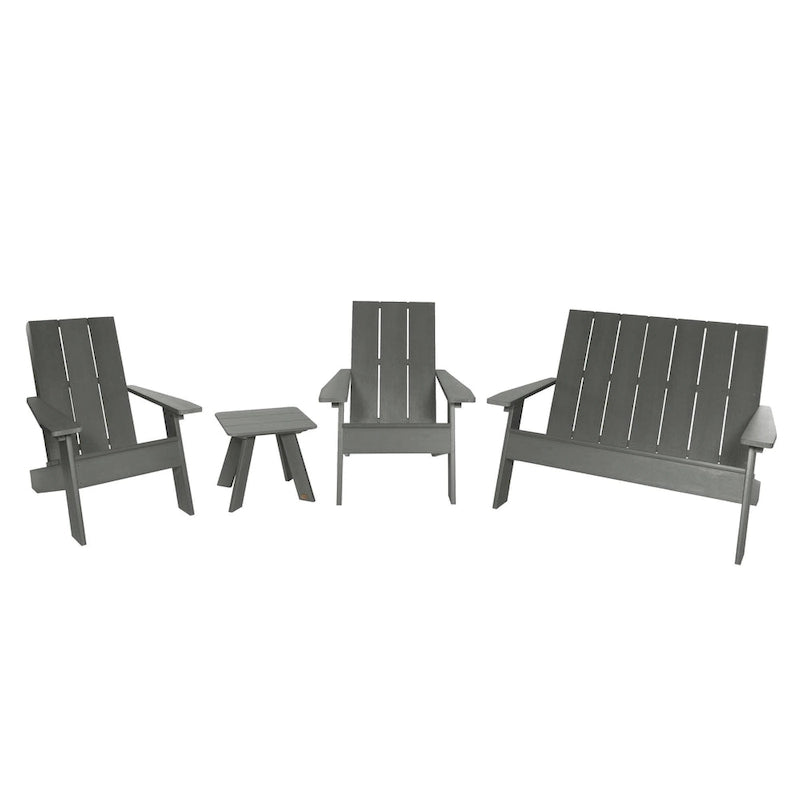 Ensemble de patio Adirondack Italica Modern 4 pièces