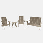 Ensemble de patio Adirondack Italica Modern 4 pièces