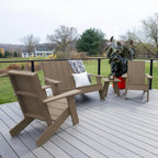 Ensemble de patio Adirondack Italica Modern 4 pièces