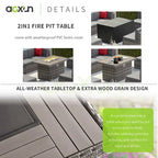 Ensemble de meubles de patio 15 pièces, ensembles de canapés modulaires extérieurs