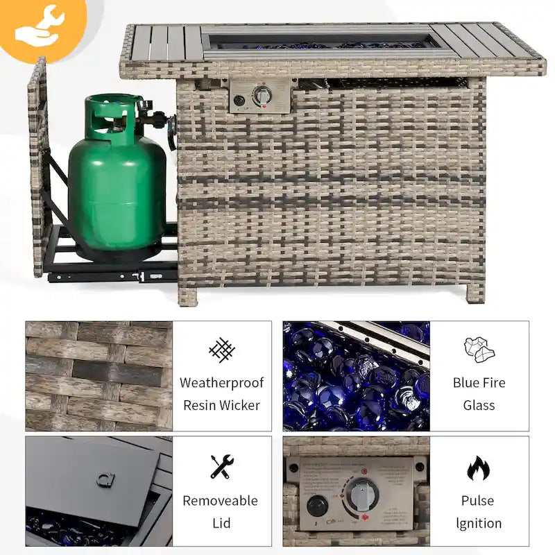 Ensemble de meubles de patio 15 pièces, ensembles de canapés modulaires extérieurs