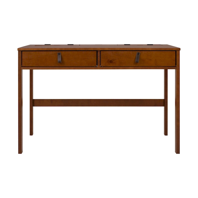  Rivne Modern Sturdy Home Office Wood Desk with Drawers and Compartments