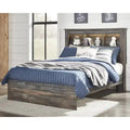  Rustic Brown Bookcase Bed