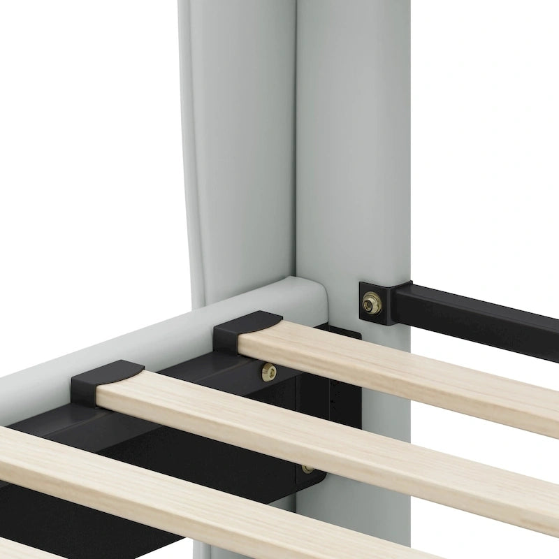 Lit rembourré moderne en cuir PU Uphou par Christopher Knight Home