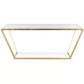 Allene Coffee Table - Gold/Clear - Safavieh