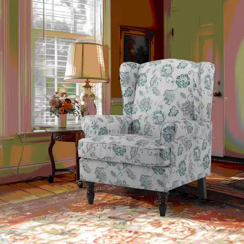 Fauteuil d'appoint en tissu Erommy, fauteuil moderne rembourré avec pieds massifs, fauteuil simple de loisir pour salon, chambre, lecture et studio
